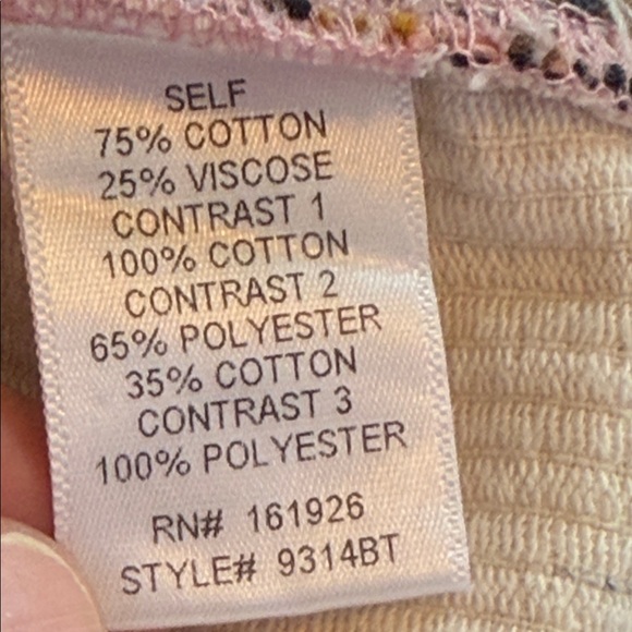 NWT Blue Velvet Women's Pink and White Patchwork Shacket Size M Boho Pockets - Picture 10 of 14